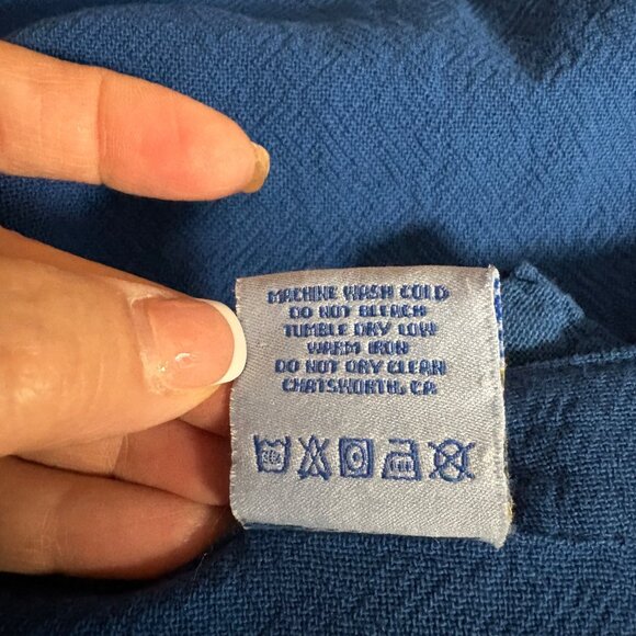 Sea Breeze Cotton Top Womens Size Medium Ladder Sleeve V-Neck Casual Relaxed - Picture 7 of 9